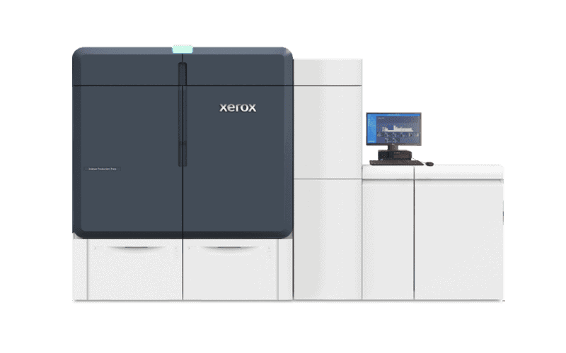 Stampante di produzione Xerox® Iridesse® vista frontale